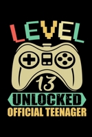Level 13 Unlocked Official Teenager: Vintage style graphic design gift for son or daughter who became teenager this year 1697964508 Book Cover