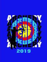 Archery Fans 2019 Daily Diary/Organizer: Archery Target Board Typography 1729493130 Book Cover