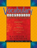 Vocabulary Simplified: Strategies for Building Your College Vocabulary 032114256X Book Cover