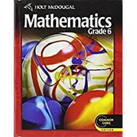 Holt McDougal Mathematics: Student Edition Grade 6 2012 0547647166 Book Cover