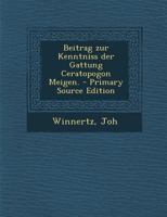 Beitrag zur Kenntniss der Gattung Ceratopogon Meigen. 1022230158 Book Cover