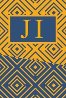 J I: Art Deco Initials J I Monogram Notebook, J I Monogrammed Journal Gift 1678426164 Book Cover