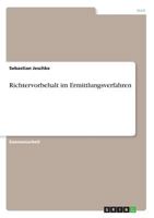 Richtervorbehalt im Ermittlungsverfahren 3668767394 Book Cover