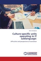 Culture-specific units operating in IT sublanguage 6203410527 Book Cover