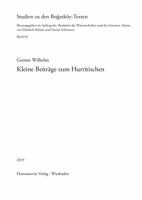 Kleine Beitrage Zum Hurritischen 3447111100 Book Cover