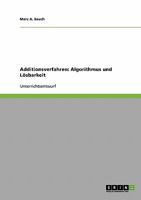 Additionsverfahren: Algorithmus und L�sbarkeit 3638869539 Book Cover