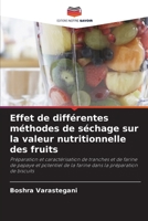 Effet de différentes méthodes de séchage sur la valeur nutritionnelle des fruits (French Edition) 6209548962 Book Cover