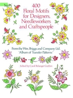 400 Floral Motifs for Designers, Needleworkers and Craftspeople 0486251624 Book Cover