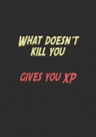 What Doesn't Kill You Gives You XP: Mixed Role Playing Gamer Paper (College Ruled, Graph, Hex): RPG Journal 1709947136 Book Cover