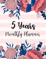 Five year Monthly Planner: Monthly Schedule Organizer Planner For To Do List Academic Schedule Agenda Logbook or Student Planner, Teacher Organizer ... Holidays. Watercolor Pink & Blue Floral Cover 1693707985 Book Cover