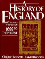 History of England: Prehistory to 1714, Vol. I 0133904105 Book Cover