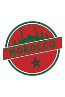 Morocco Flags Notebook: Beautiful Morocco Flags Notebook with 120 chequered pages in Trim size 15,24 x 22,86 cm 1653601027 Book Cover