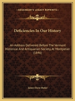 Deficiencies in Our History 0526599413 Book Cover
