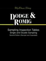 Sampling Inspection Tables: Single and Double Sampling, 2nd Revised and Expanded Edition 0471255491 Book Cover