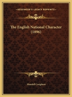 The English National Character (1896) 1104236095 Book Cover