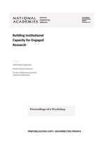 Building Institutional Capacity for Engaged Research: Proceedings of a Workshop 0309730333 Book Cover