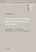 Geschichte Der Basler Juristischen Fakultat 1835-2010 3796527337 Book Cover