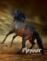 Horse Planner 2021: Nifty Planner & Calendar + Agenda Organizer, Weekly & Monthly Academic Planner 2021, Calendar Schedule 2021, 12-Month January 2021 ... lover, perfect idea gift for best friends B08R8TC9ZV Book Cover