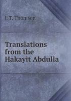 Translations from the Hakayit Abdulla 5519089930 Book Cover