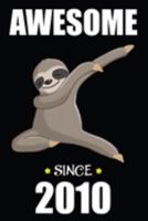 9th Birthday Dabbing Sloth: Blank Lined Journal for 9th Birthday 9 Year Old Gift For Boys and Girls 1692429116 Book Cover