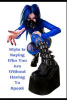 Style Is Saying Who You Are Without Having To Speak: Positive Lined Notebook, 150 Inspirational Uplifting Quotes Designed to Build Confidence & Self Esteem In Young Women Teen, Girl Cyber Gothic Theme 1079778195 Book Cover