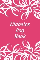 Diabetes Log Book: Weekly Diabetes Record for Blood Sugar, Insuline Dose, Carb Grams and Activity Notes Daily 1-Year Glucose Tracker Diabetes Journal White and Pink Flowers Edition (54 Pages, 6 x 9) 1706379846 Book Cover