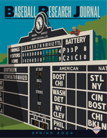 Baseball Research Journal (BRJ), Volume 53 #1 1960819070 Book Cover