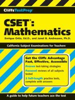 CliffsTestPrep CSET: Mathematics (CliffsTestPrep) 0470131977 Book Cover