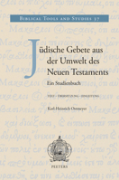 Judische Gebete Aus Der Umwelt Des Neuen Testaments: Ein Studienbuch 9042938536 Book Cover