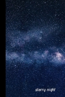 starry night: small lined Star Notebook / Travel Journal to write in (6'' x 9'') 120 pages 1692718800 Book Cover