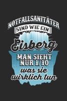 Notfallsanit�ter ist wie ein Eisberg Man sieht nur 1/10 was sie wirklich tun: Tischtennis & Tischtennisspieler Notizbuch 6'x9' Punktiert Geschenk f�r Ping Pong & Schmetterhand 1677828110 Book Cover