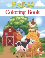 Farm Coloring Book: cute happy farm animals coloring book B0CSCRQR5M Book Cover