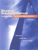 Technical Mathematics Student Solutions Manual 0131102869 Book Cover