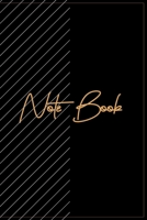 Note Book: Black & Gold Note Book/ Journal 1661329608 Book Cover