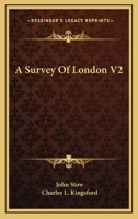 A Survey Of London V2 1163302104 Book Cover
