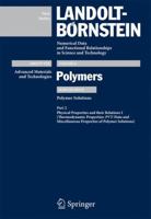 PVT-Data and Miscellaneous Properties of Polymer Solutions 3642028896 Book Cover