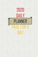 daily calendar 2020 page a day: 6" x 9" notebook for writing.notes.remember.to-DO your daily activities 1659783585 Book Cover