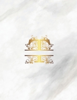 T: Monogram Initial Weekly Academic Planner Marble 8.5 x 11 165576103X Book Cover