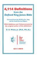 4,114 Definitions from the Defined King James Bible 156848075X Book Cover