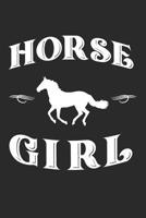 Horse Girl Notebook: 6x9inch Horse Girl Notebook College-ruled 1073624439 Book Cover