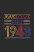 Awesome Since 1948: Graph Paper Notebook / Journal (6 X 9 - 5 Squares per inch - 120 Pages) - Birthday Gift Idea 1699180342 Book Cover