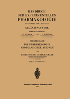 Die Pharmakologie Anorganischer Anionen: Die Hofmeistersche Reihe 3642998275 Book Cover