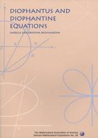 Diophantus and Diophantine Equations 0883855267 Book Cover