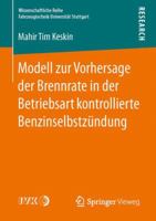 Modell Zur Vorhersage Der Brennrate in Der Betriebsart Kontrollierte Benzinselbstzundung 3658150645 Book Cover