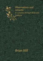 Observations and Remarks in a Journey Through Sicily and Calabria 5518707398 Book Cover