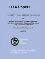 Treasury's Panel Model for Tax Analysis 1505390001 Book Cover