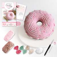 Crochet Café Amigurumi Kit Donut: Everything You Need Is Included: 100%-Cotton Yarn, Crochet Hook, Stitch Marker, Tapestry Needle, Fiberfill, Step-By- 0764370456 Book Cover