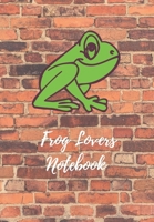 Frog Lovers Notebook: Graffiti Frog on a Wall 100 Page Notebook by Krisanto Studios 1705860044 Book Cover