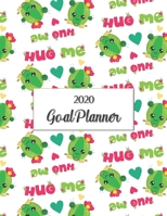 2020 Goal Planner: 2020 goal planner and organizer to track your monthly, quarterly, and yearly personal, financial, fitness, spiritual, travel, and ... Hug Me cactus on a white glossy cover 1710675810 Book Cover