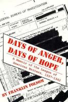 Days of Anger, Days of Hope: A Memoir of the League of American Writers 1937-1942 0870813323 Book Cover